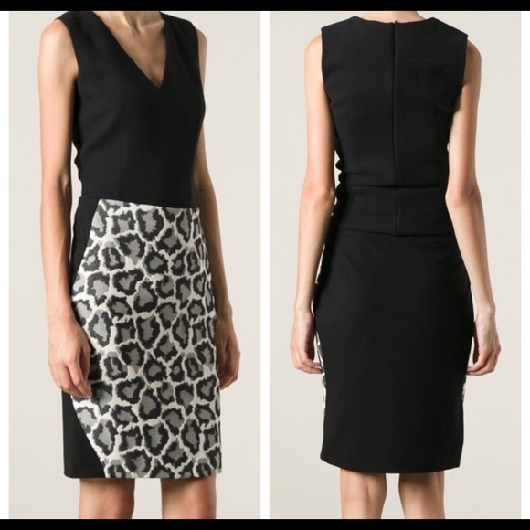 Diane Von Furstenberg Emma Leopard Pencil Skirt 6 - Picture 4 of 7